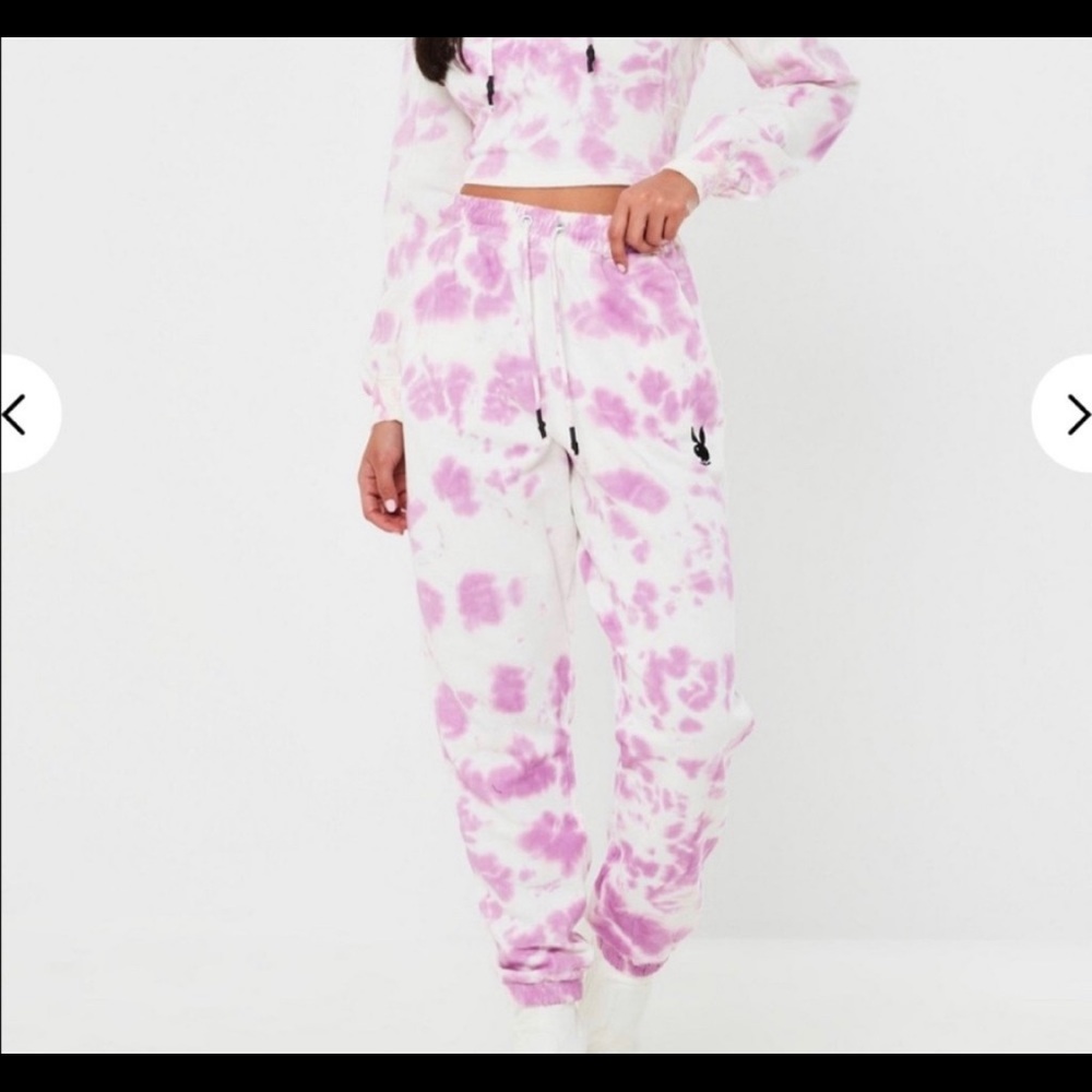 Playboy Pink Tie Dye Sweatpants